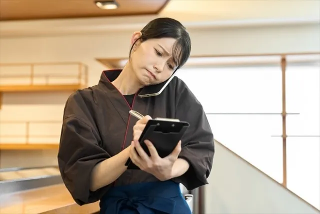 自動な案内による受付業務の削減